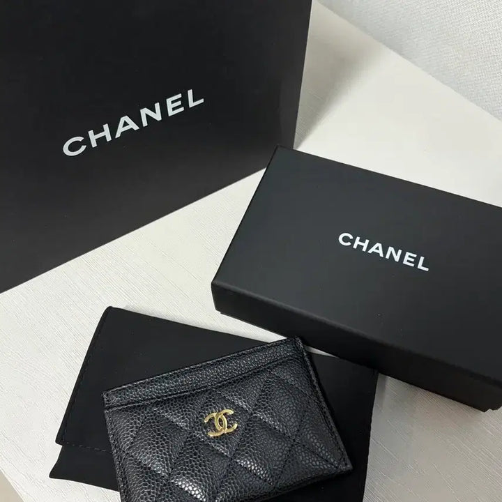 [BUNJANG] Chanel Caviar Card Holder GHW / 샤넬 캐비어 카드홀더 금장