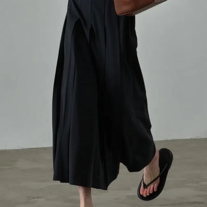 [BUNJANG] Facade Pattern Summer Wool Pleats Long Skirt XS / 파사드패턴 썸머울 플리츠 롱스커트 xs