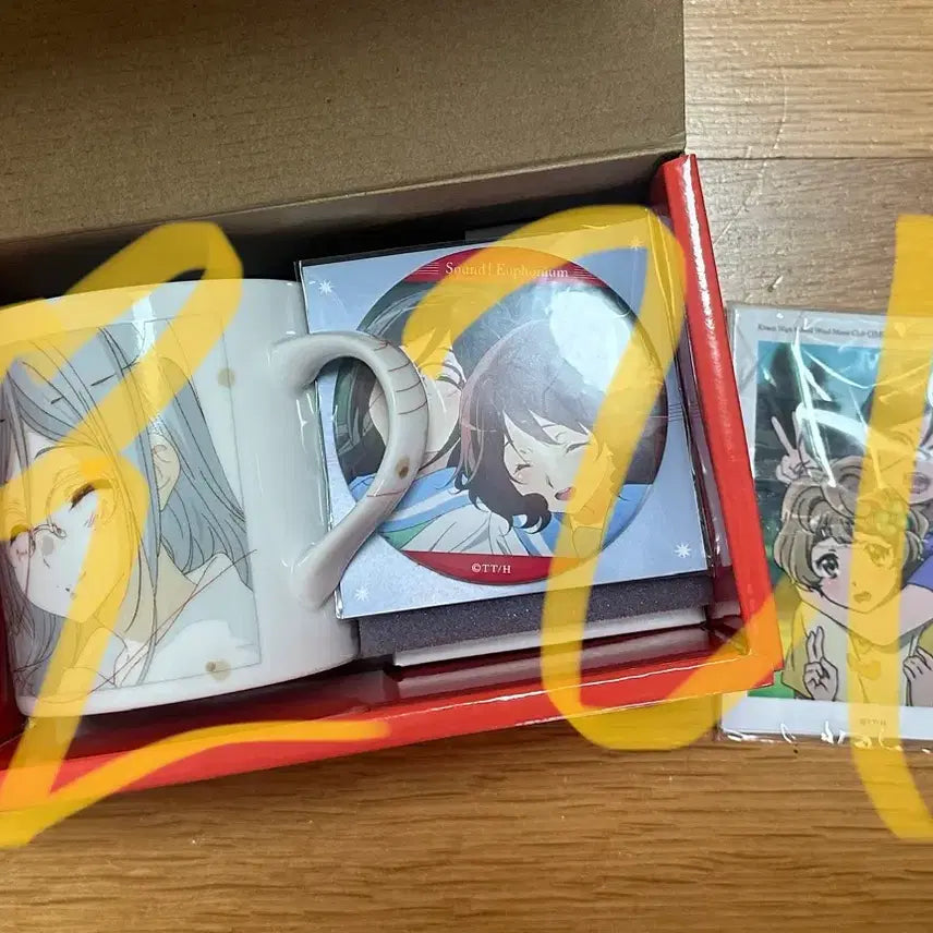 [BUNJANG] Sound! Euphonium Asuka Kumiko Set Can Badge Cup / >7일까지<울려라유포니엄 아스카쿠미코 세트 양도합니다 굿즈 캔뱃지 컵