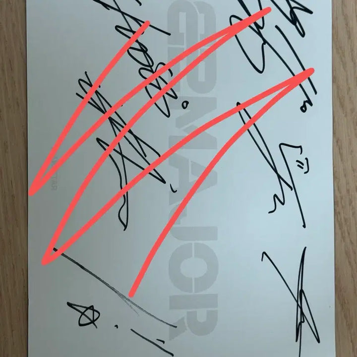 [BUNJANG] 82Major Signed Group Photocard / 친필사인 단체 싸인 에투메 82major 에이티투메이저 남성모 박석준
