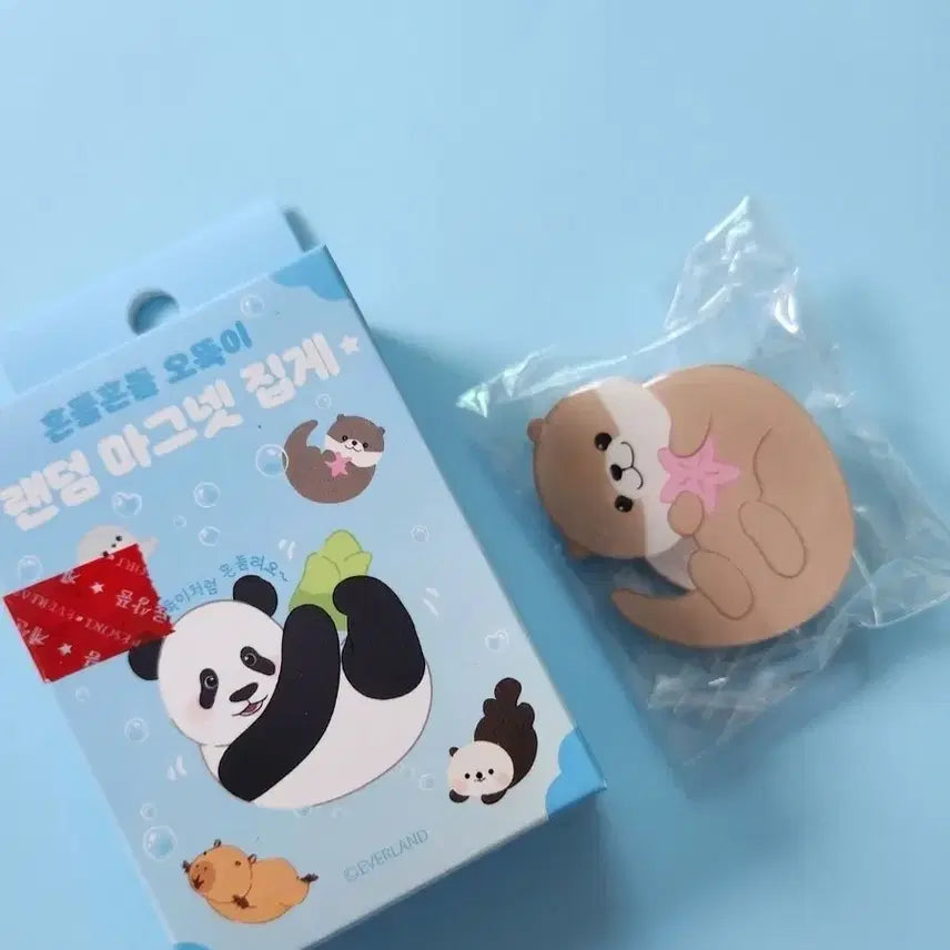 [BUNJANG] Everland Otter Random Magnet Clip / 에버랜드 랜덤 마그넷 집게 / 수달