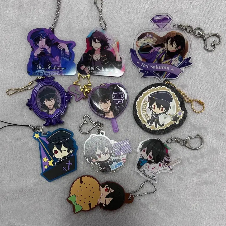 [BUNJANG] Ensemble Stars! Sakuma Rei Vintage Keychain Bundle Set / 일괄) 앙스타 사쿠마 레이 고전 키링