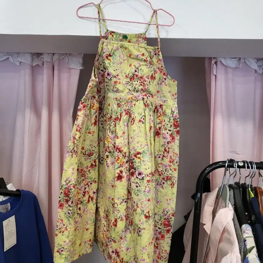 [BUNJANG] Benetton Junior Floral Pattern Dress / 베네통 원피스 쥬니어꽃무늬