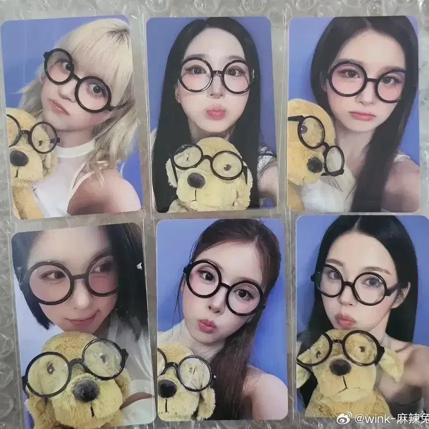 [BUNJANG] NMIXX Limited Edition Dog Photocard (Lily, Haewon, Sullyoon, Bae, Jisu, Kyujin) / 엔믹스 안경강아지 헤비세레나데 분철 릴리해원설윤배이지우규진