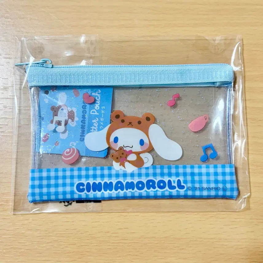 [BUNJANG] Cinnamoroll Pouch and Sticker Set / 시나모롤 파우치 스티커 세트