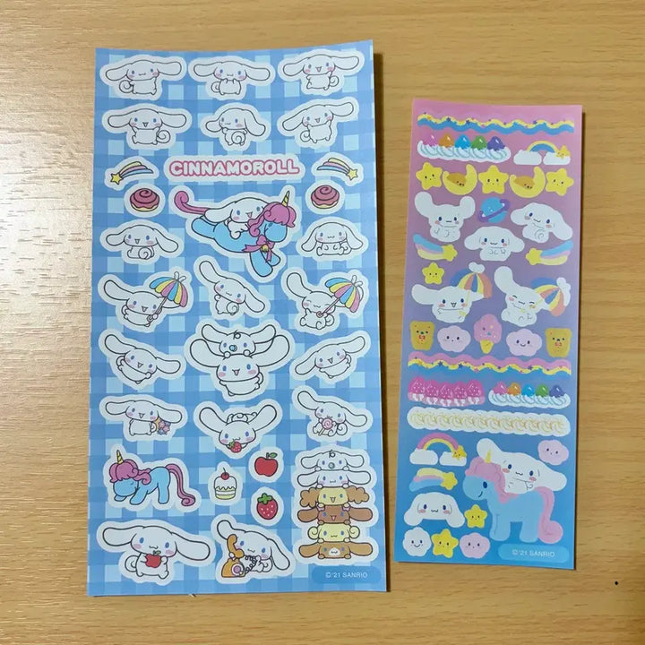 [BUNJANG] Cinnamoroll Pouch and Sticker Set / 시나모롤 파우치 스티커 세트