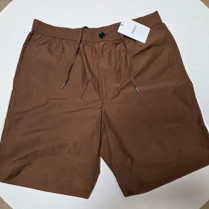 [BUNJANG] Theory Soft Lawn Drawstring Shorts Tobacco / 띠어리 Soft Lawn 드로스트링 쇼츠  32  정가 36만원 토바코