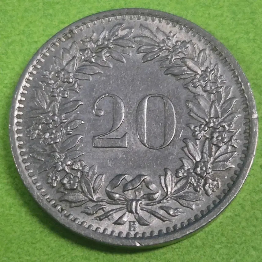 [BUNJANG] 1969 Swiss 20 Rappen Coin / 1969 스위스 20라펜 동전 M3211