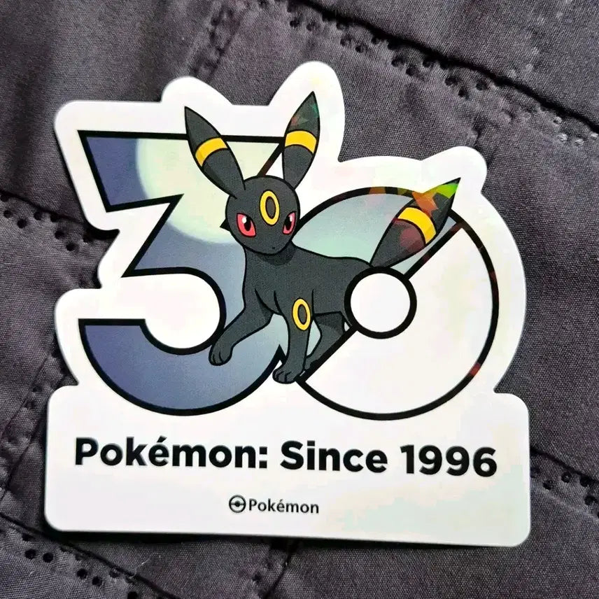 [BUNJANG] Pokemon 30th Anniversary Logo Sticker Umbreon / [교환/판매] 포켓몬 30주년 로고 스티커 블래키