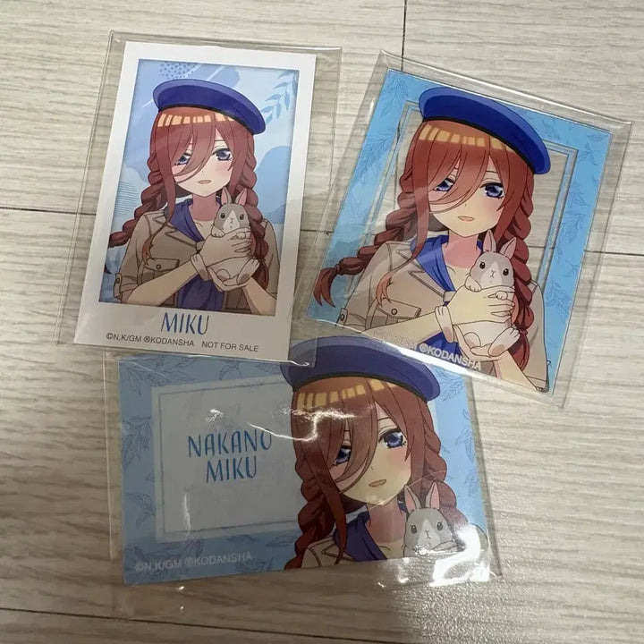 [BUNJANG] Nakano Miku 3-Piece Merchandise Set / 나카노 미쿠 굿즈 3종 세트