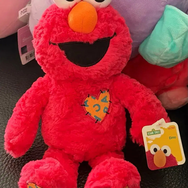[BUNJANG] Sesame Street Elmo Classic Plush Toy / 세서미 스트리트 엘모 인형(할인중!$")