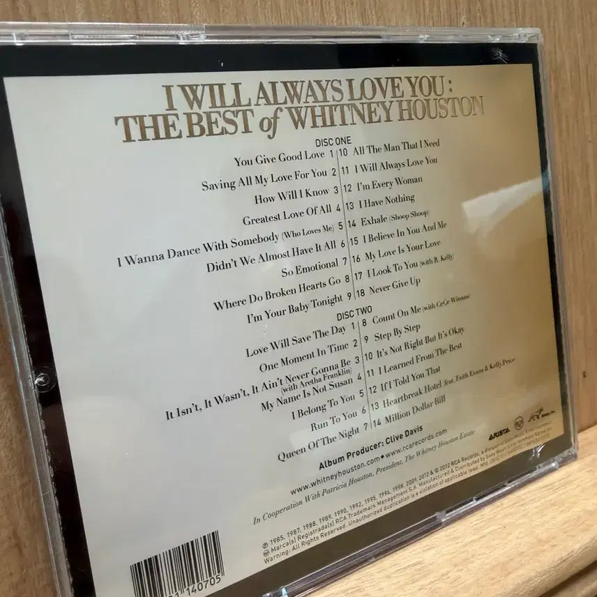 [BUNJANG] Whitney Houston The Best 2CD / 휘트니 휴스턴 - the Best(2012) / 2CD