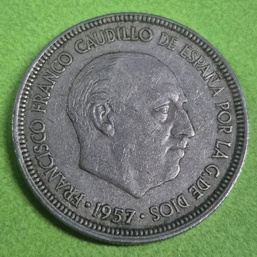 [BUNJANG] 1957 Spain 5 Peseta Coin / 1957 스페인 5페세타 동전 M3230
