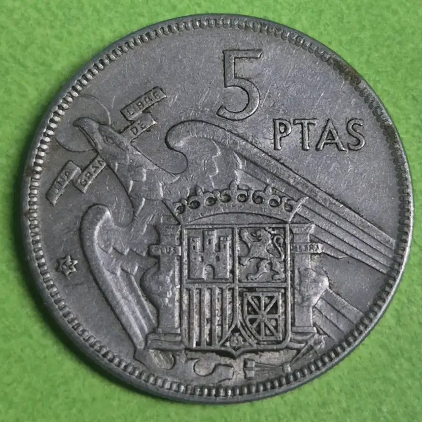 [BUNJANG] 1957 Spain 5 Peseta Coin / 1957 스페인 5페세타 동전 M3230