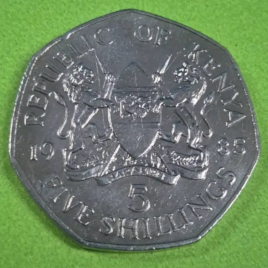 [BUNJANG] 1985 Kenya 5 Shilling Coin / [대형]1985 케냐 5실링 동전 M3234