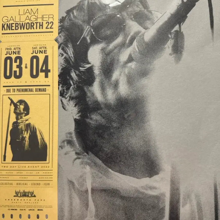[BUNJANG] Liam Gallagher Knebworth 22 Live LP Vinyl Yellow Edition / 리암 갤러거 Knebworth 라이브 LP 바이닐 옐로우반