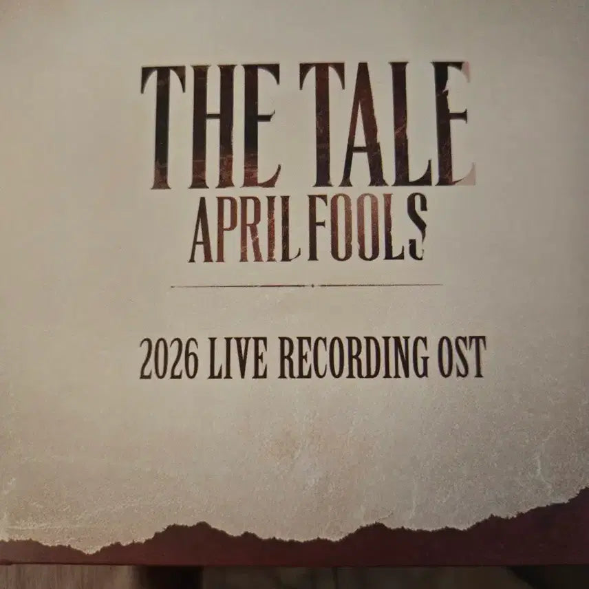 [BUNJANG] The Tale Musical OST CD / 연뮤 2026 더테일 증정  오슷 ost