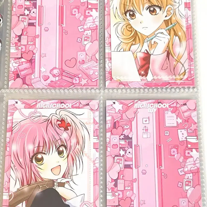 [BUNJANG] High School Love Binder Insert Sleeves &amp; Backing Paper / 하이스쿨러브 바인더 대지 포카 포장 하드슬리브 뒷대지 처분