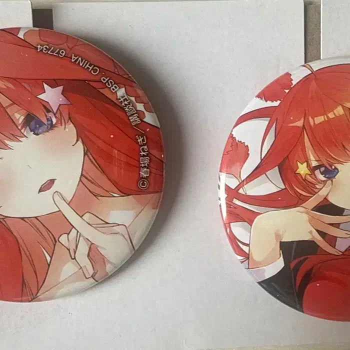 [BUNJANG] The Quintessential Quintuplets Nakano Itsuki Canned Badge / 교환가능)5등분의 신부 나카노 이츠키 캔뱃지 오등분의 신부 미소녀 뱃지