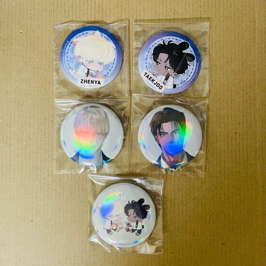 [BUNJANG] FANTASYTE BEYOND Code Ana Can Badge Set (5 Types, Sealed) / 판타지트 비욘드 코드아나 캔뱃지 5종 미개봉