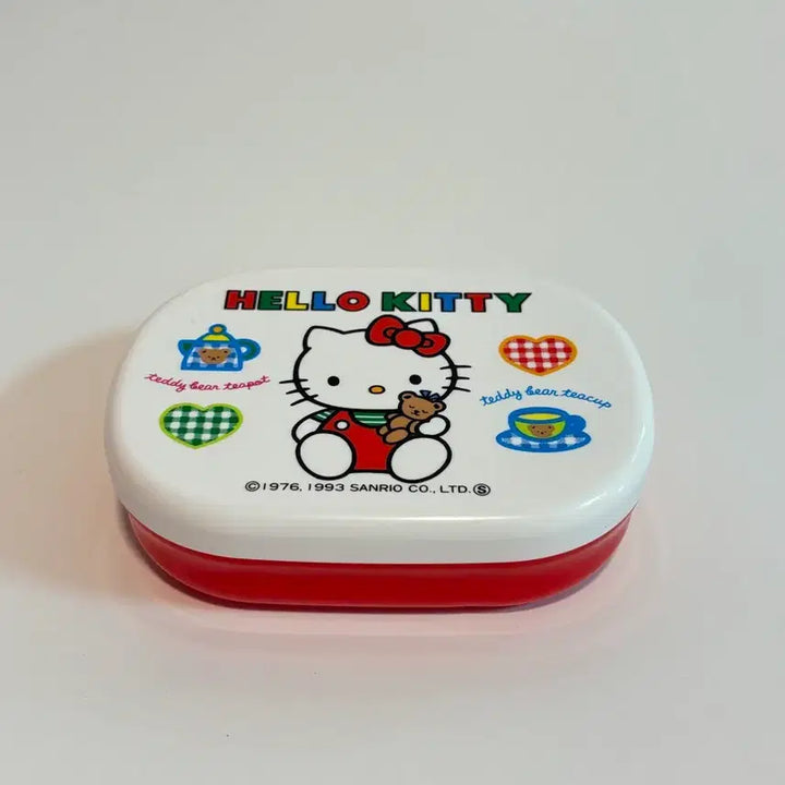 [BUNJANG] Vintage 1993 Hello Kitty Red Lunch Box / 고전키티빨간도시락통