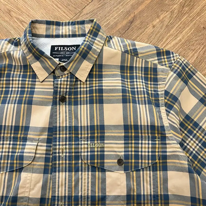 [BUNJANG] Filson Check Short Sleeve Shirt / N293 필슨 체크 반팔 셔츠