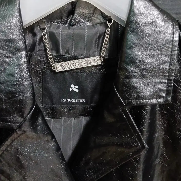 [BUNJANG] Kang Sisters Leather Vest Long / 강자매 레더 베스트 롱