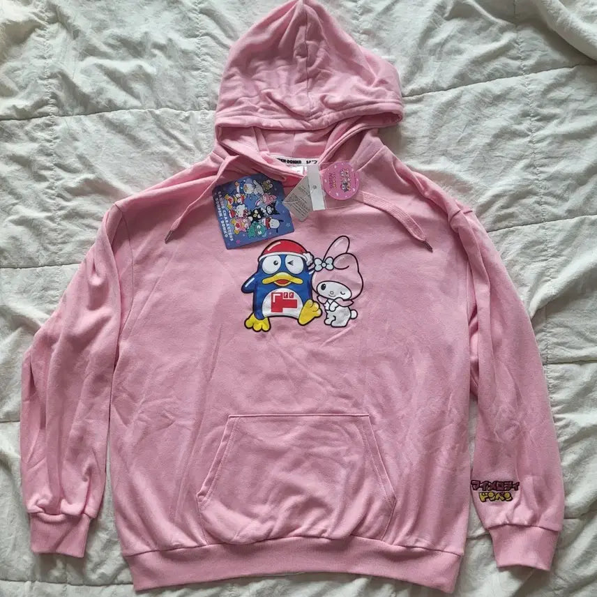 [BUNJANG] Donpeng My Melody Pink Hoodie (L) / 돈펭 마이멜로디  후드티  L