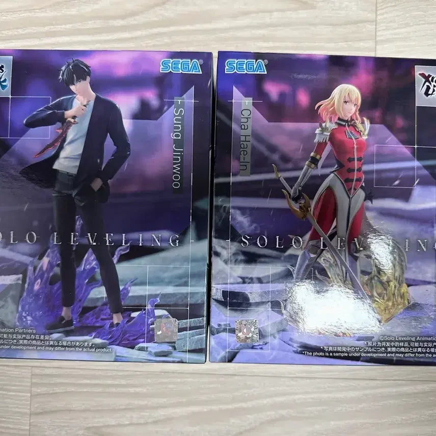 [BUNJANG] Sega Solo Leveling Sung Jinwoo / Cha Haein Unsealed Figure Set / 세가 나혼자만 레벨업 피규어 성진우/차해인 미개봉 판매합니다.