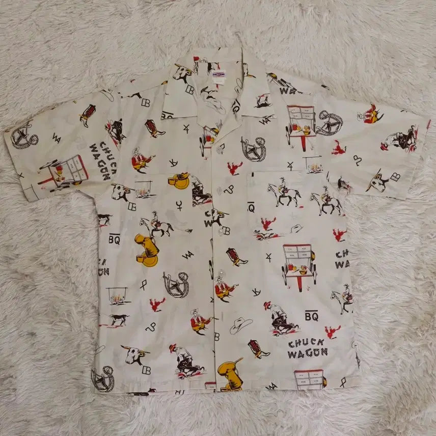 [BUNJANG] Big Yank Chuck Wagon Pattern Short Sleeve Shirt / 빅얀크 &