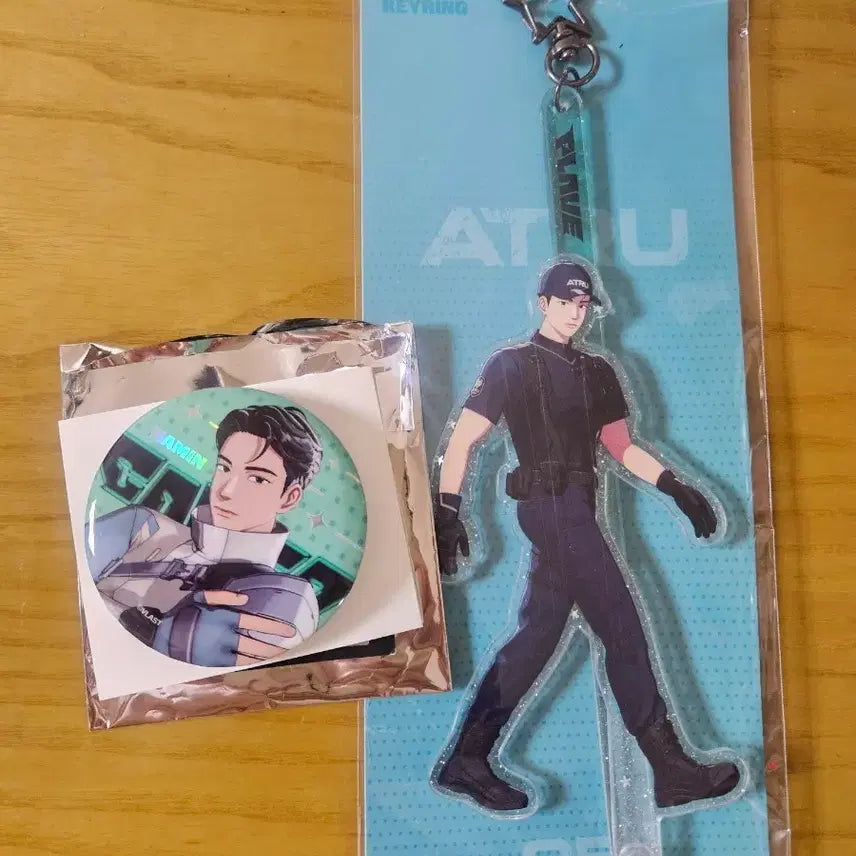 [BUNJANG] PLAVE Calpartu Sticky Keyring &amp; Can Badge Hamin / 플레이브 칼파투 스틱키링 캔뱃지 하민 미개봉