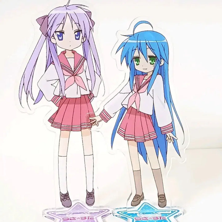 [BUNJANG] Lucky Star Kagami Hiiragi Acrylic Stand Bundle Set / 일괄) 러키스타 마츠모토 상사 아크릴스탠드 카가미 코나타