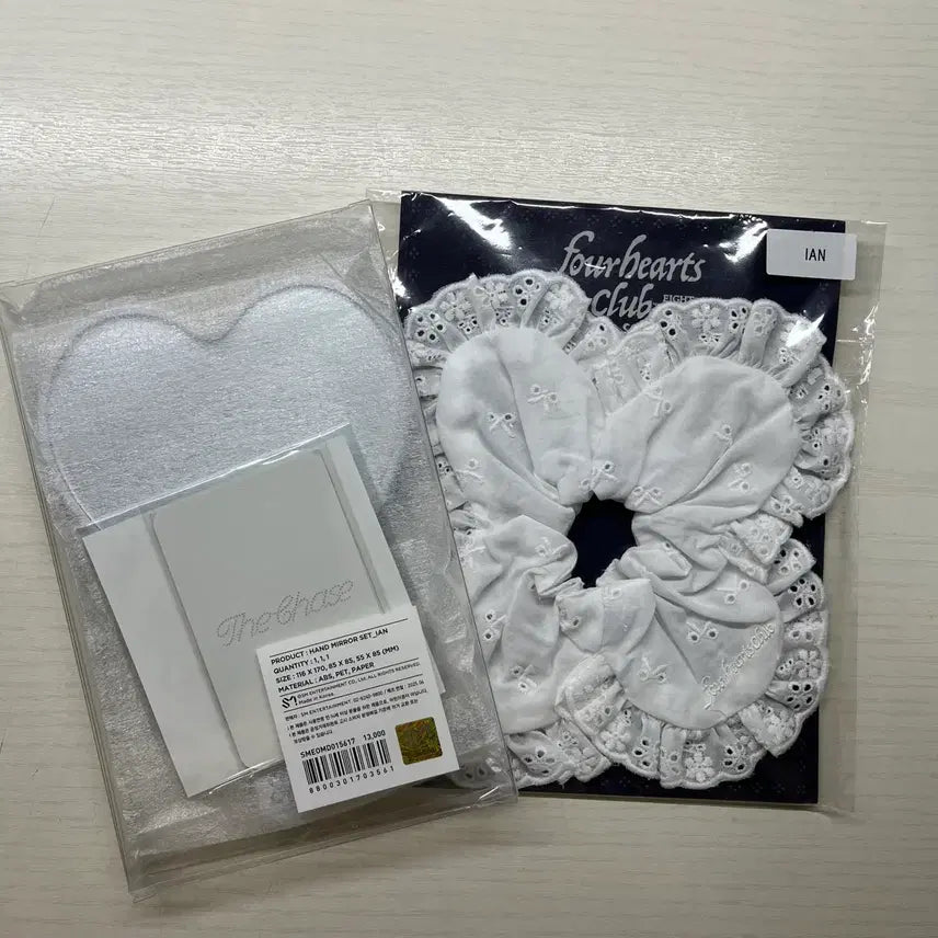 [BUNJANG] Hatsu to Hearts Poharts Club Scrunchie, Hand Mirror, Bundle Set Ian / 하츠투하츠 포하츠클럽 스크런치, 손거울 일괄 이안