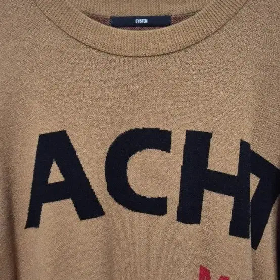[BUNJANG] System Brown Logo Knit / 시스템 브라운 로고 니트 95