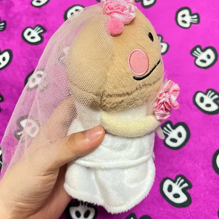 [BUNJANG] Rare Authentic Bride Nameko Medium Plush / [초레어]정품 신부 나메코 중형 인형