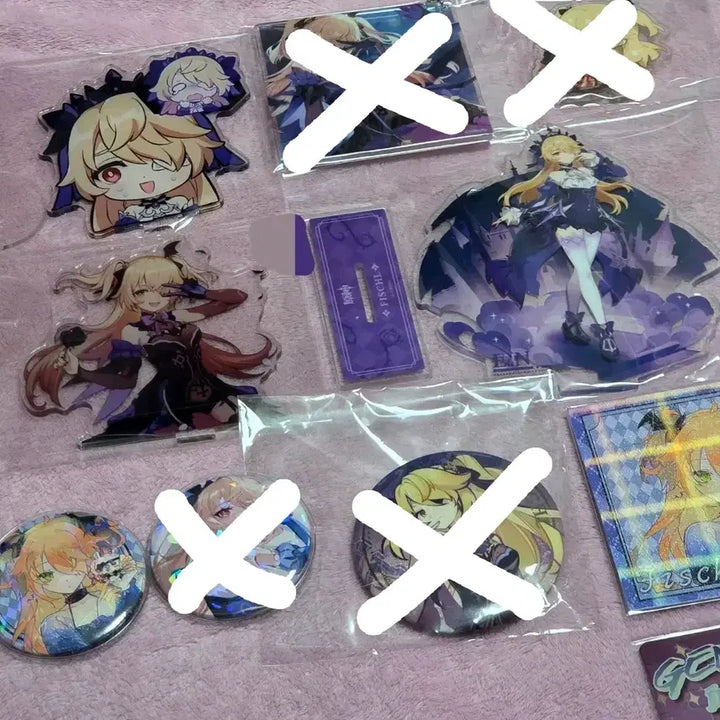 [BUNJANG] Genshin Impact Fischl Merchandise Bundle Set / 원신 피슬 굿즈 일괄