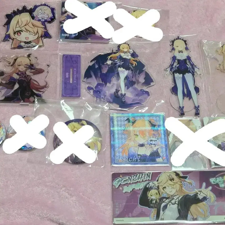 [BUNJANG] Genshin Impact Fischl Merchandise Bundle Set / 원신 피슬 굿즈 일괄