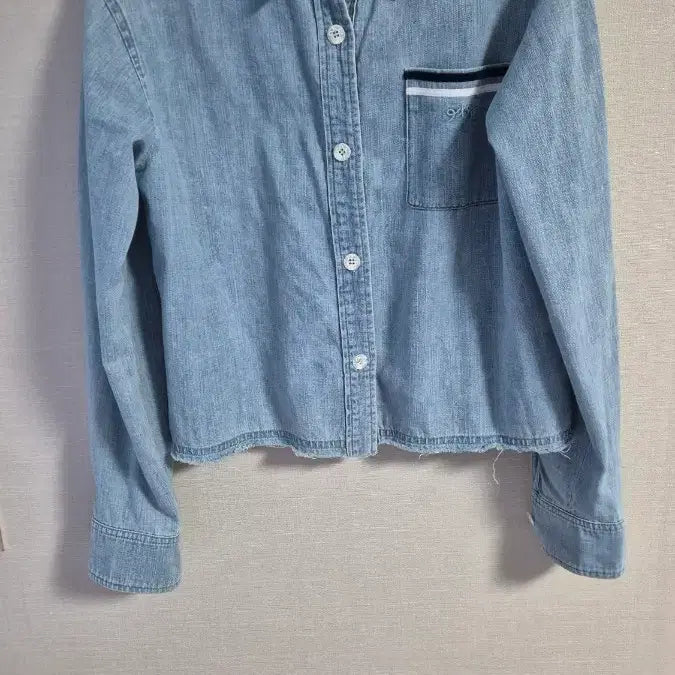 [BUNJANG] 23 TIME Colorline Denim Shirt Jacket / 23 타임 컬러라인 데님셔츠 자켓