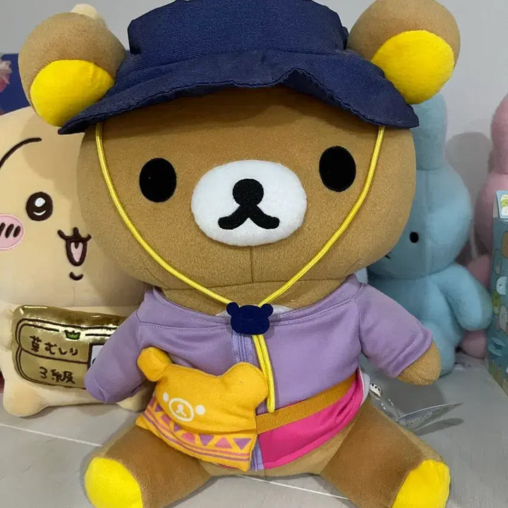 [BUNJANG] Rilakkuma Camping Outfit Plush Doll / 캠핑리락쿠마