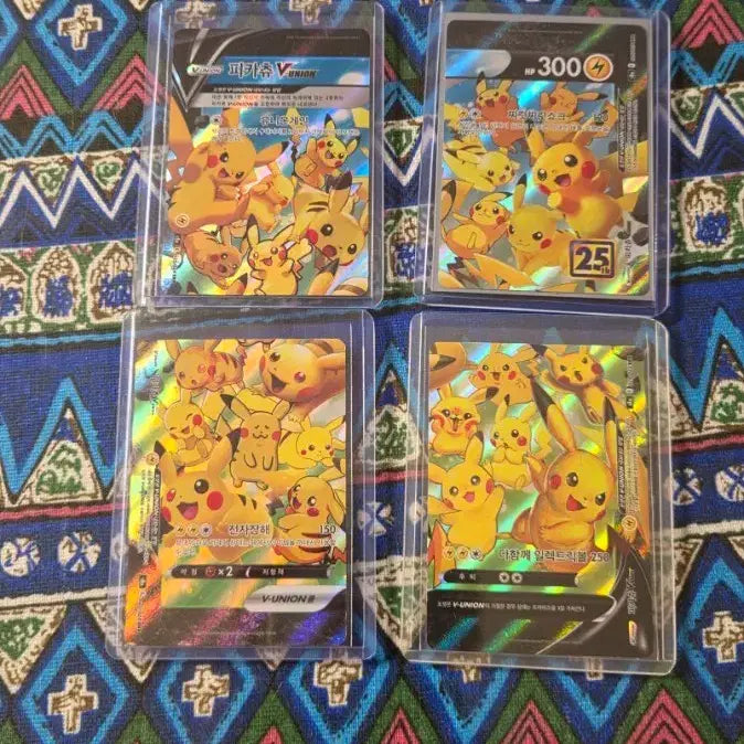 [BUNJANG] Pokemon Pikachu V VMAX Set of 4 / 포케몬카드 피카츄 V VMAX 4장 일괄