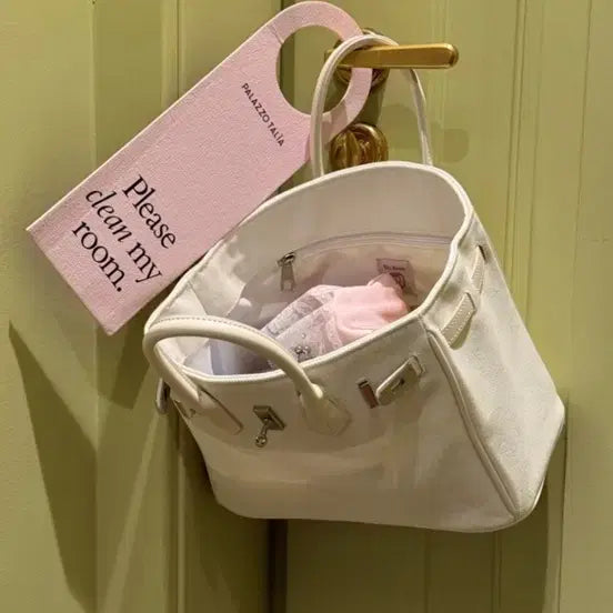 [BUNJANG] TheReum Jane 25 Canvas Bag with Chain / 더름 TheReum 제인25 캔버스백 + 체인