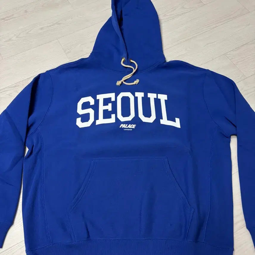 [BUNJANG] Palace x Champion Seoul Hoodie Blue 24FW / 팔라스 x 챔피온 샵 후드 서울 블루 - 24FW L