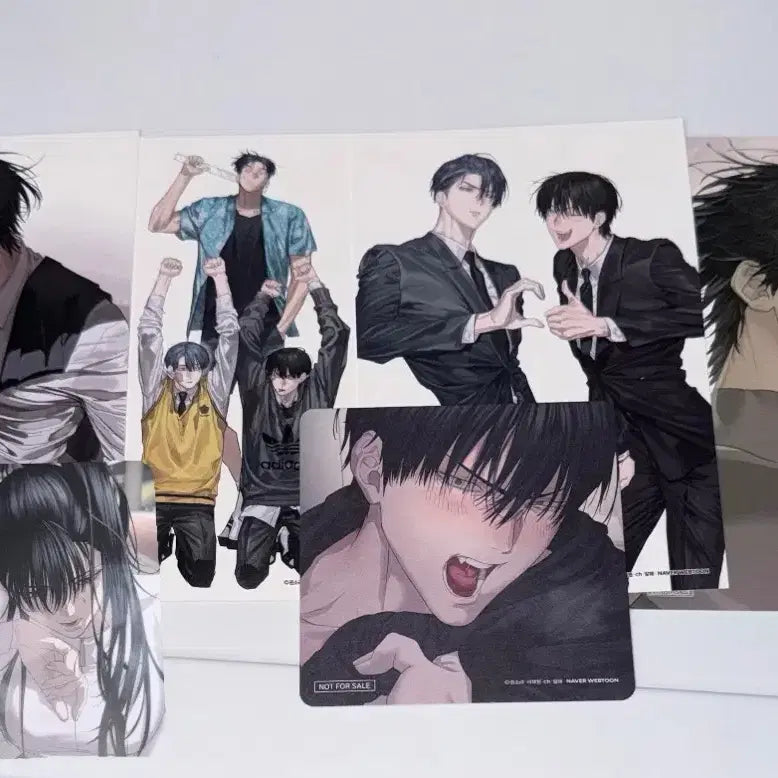 [BUNJANG] Various Artists Lucky Draw Postcard, Coaster, Photocard Bundle Set / 별정직 공무원 투니크 콜라보 카페 특전 엽서, 코스터, 포카 일괄