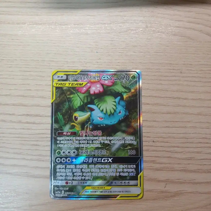[BUNJANG] Venusaur &amp; Blastoise GX Tag Team Special Illustration Rare / 포켓몬카드 이상해꽃&amp;주리비얀 GX 태그팀 특일