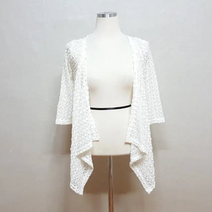 [BUNJANG] Cecil McBee Lace Mesh Open Cardigan / 새상품)세실맥비 레이스 망사 오픈 가디건 44-55