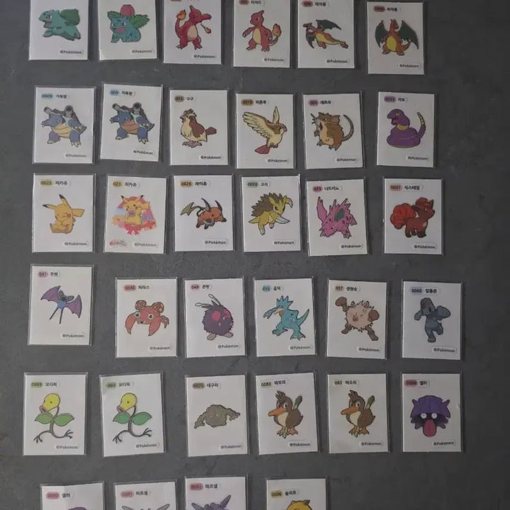 [BUNJANG] Vintage Pokemon Sticker Bundle Set / 포켓몬 띠부띠부씰 고전 수집 일괄판매
