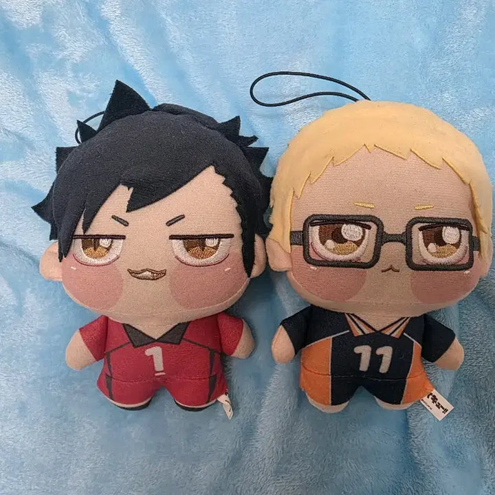 [BUNJANG] Haikyuu!! Kuroo Tetsuro Tsukishima Kei Chibi Plush Set / 하이큐 쿠로오 츠키시마 쵸비 쵸피 누이 누이구루미 양도