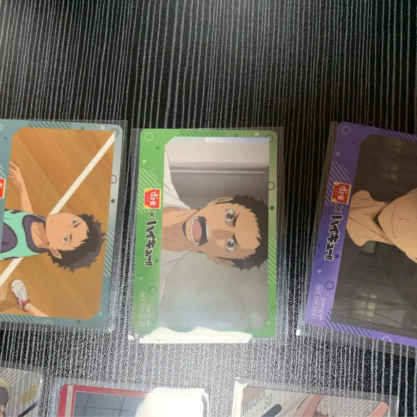 [BUNJANG] Haikyu!! Sukiya Event Limited Cards &amp; Clear Card Bundle Set / 하이큐 일본 현장 스키야 이벤트 한정카드3장 + 클리어카드 일괄