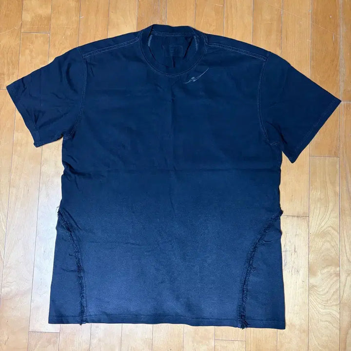 [BUNJANG] B.L.R Distressed Gradient Bleached Short Sleeve T-Shirt Black / [M] 비엘알 디스트로이드 그라데이션 블리치드 숏슬리브 티셔츠 블랙