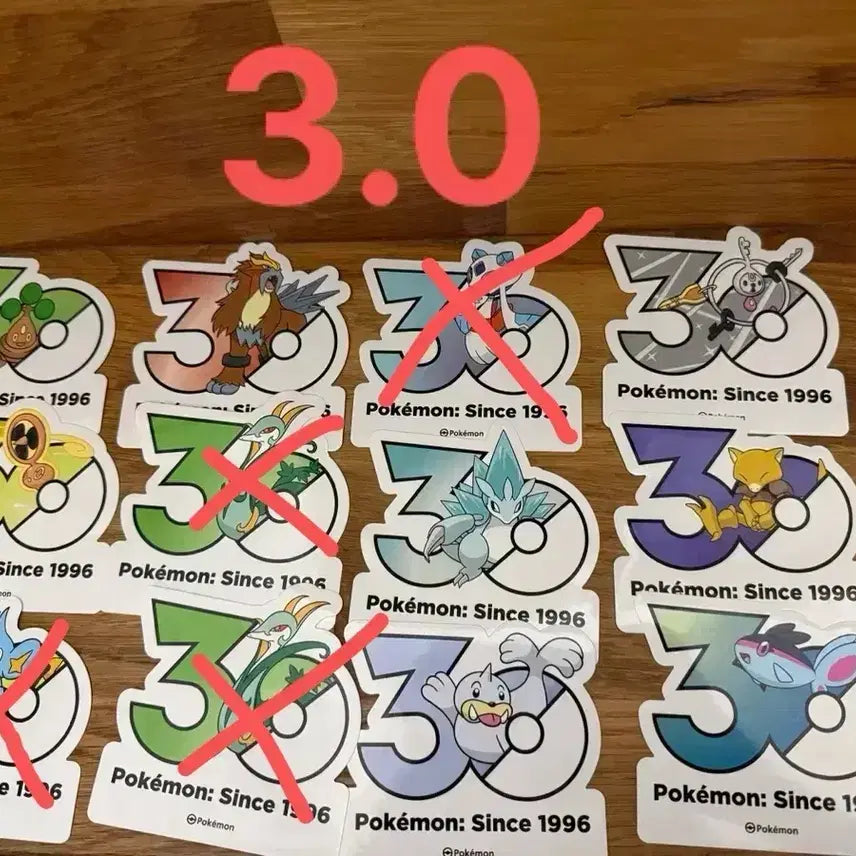 [BUNJANG] Pokemon 30th Anniversary Logo Sticker / 포켓몬 30주년 로고스티커
